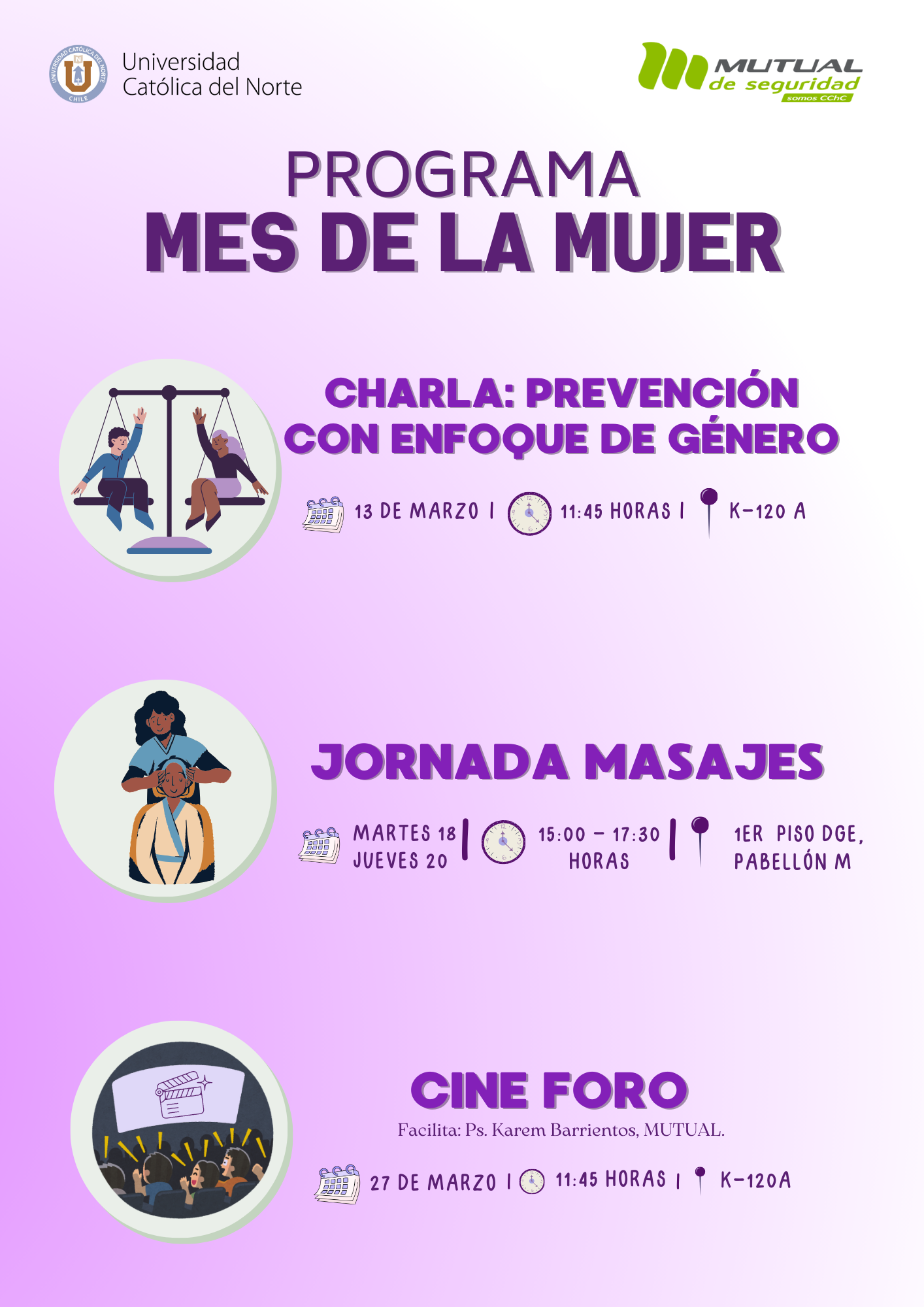 Actividades en el marco del Mes de la Mujer - Universidad Católica del ...